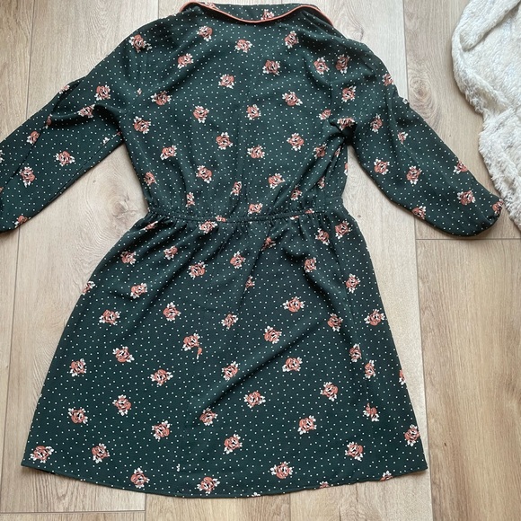 Western Floral Polka Dot Dress - Picture 3 of 5